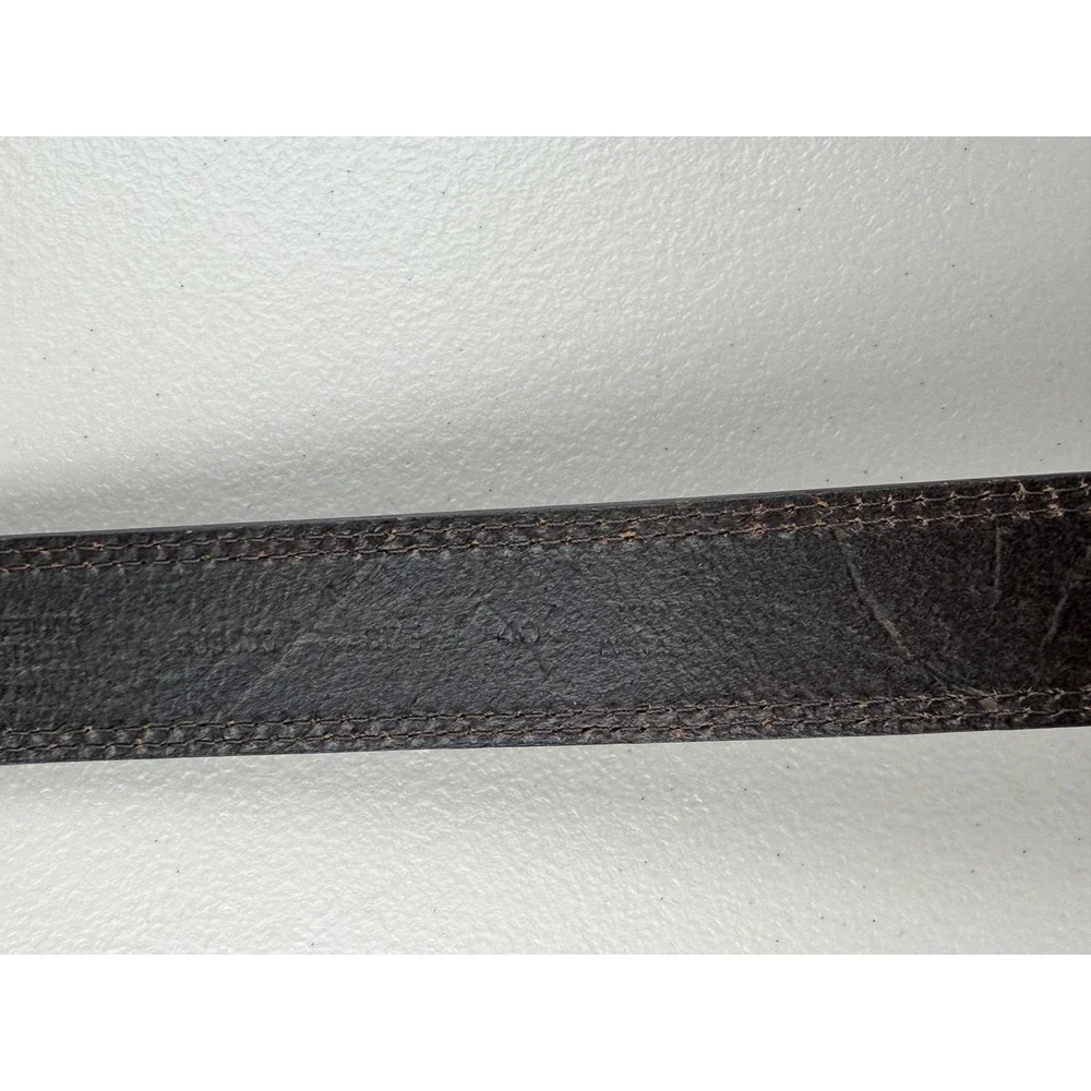 Banana Republic Mens Brown Leather Belt Gold Buckle Made in Italy Size 40 546800